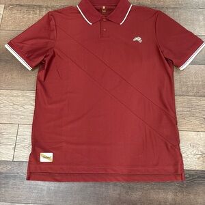 Tracksmith Burgundy Polo Shirt
